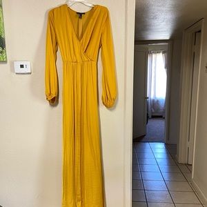 Forever 21 yellow maxi dress